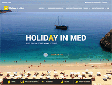 Tablet Screenshot of holidayinmed.com
